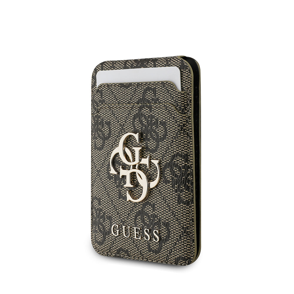 Guess Orjinal Lisanslı PU Deri 4G Desenli Metal Büyük 4G ve Yazı Logolu Standlı Magnetik Kartlık Guess Orjinal Lisanslı PU Deri 4G Desenli Metal Büyük 4G ve Yazı Logolu Standlı Magnetik Kartlık